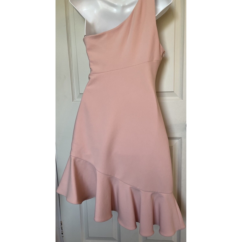 Cinq A Sept Stella Asymmetrical One Shoulder Formal Dress Pink Womens 6 - Picture 9 of 15